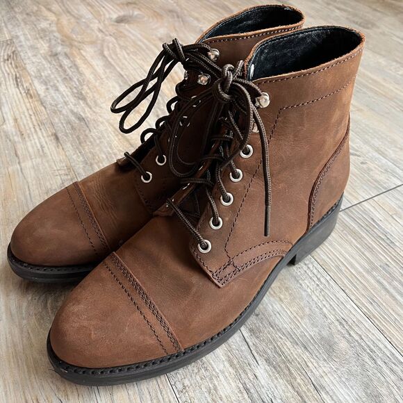 Thursday Boots Women's 9 38 Captain Brown Arizona Adobe Like New Leather Rugged - Picture 8 of 11